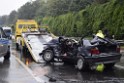 Schwerer VU Pkw Lkw A 4 Rich Koeln Hoehe AS Bensberg P105